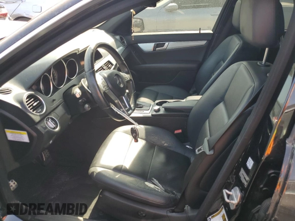 2013 Mercedes-Benz C 250 Sport with VIN WDDGF4HB1DA879444, listed as a Copart auction lot 58030695 with 114,789 mi miles and Salvage title. Bid and sale history available at DreamBid. Image 7.