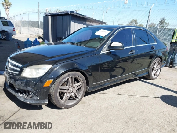 2009 Mercedes-Benz C 350 Sport with VIN WDDGF56X09R058025, listed as a IAAI auction lot 42660388 with 217,195 mi miles and . Bid and sale history available at DreamBid. Image 2.
