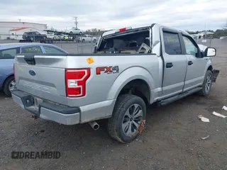 2019 Ford F-150 XL with VIN 1FTEW1E56KFB25731, listed as a IAAI auction lot 41864352 with 1 mi miles. Bid and sale history available at carsss.com. Image 4.