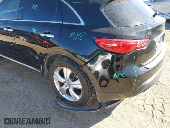 2011 Infiniti FX with VIN JN8AS1MW4BM140569, listed as a IAAI auction lot 41696103 with 136,852 mi miles and . Bid and sale history available at DreamBid. Image 6.