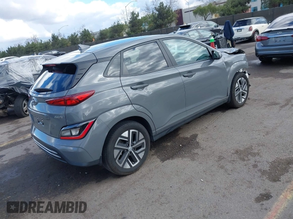 2023 Hyundai Kona SEL with VIN KM8K33AG8PU176452, listed as a IAAI auction lot 41429393 with 22,712 mi miles and . Bid and sale history available at carsss.com. Image 4.