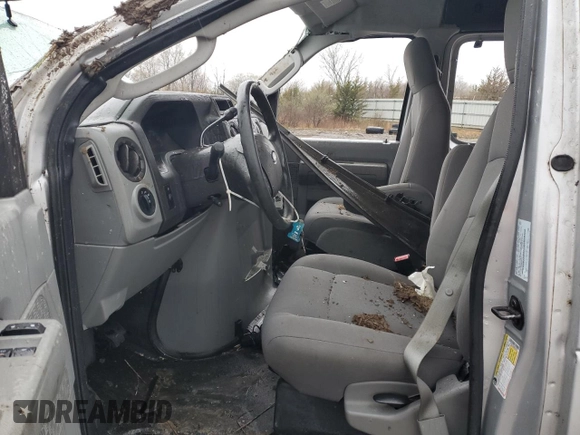 2009 Ford Econoline Cargo Commercial with VIN 1FTNE14W69DA78011, listed as a Copart auction lot 52593765 with 29,787 mi miles and Salvage Title. Bid and sale history available at DreamBid. Image 7.