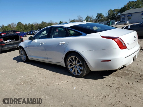 2013 Jaguar XJ z VIN SAJWJ1CD3D8V48059, wystawiony jako Copart lot #88537745 z przebiegiem 139 706 mil mil oraz Szkoda całkowita • Salvage title. Historia ofert i sprzedaży dostępna na DreamBid. Obrazek 2.