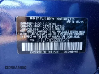 2016 Subaru WRX STI Limited z VIN JF1VA2Y65G9806287, wystawiony jako Copart lot #87728525 z przebiegiem Nie podano mil oraz Szkoda całkowita • Salvage title. Historia ofert i sprzedaży dostępna na DreamBid. Obrazek 12.