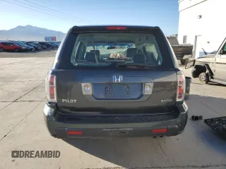 2006 Honda Pilot LX with VIN 2HKYF18196H512940, listed as a Copart auction lot 50449065 with 0 mi miles and Salvage Title. Bid and sale history available at carsss.com. Image 6.