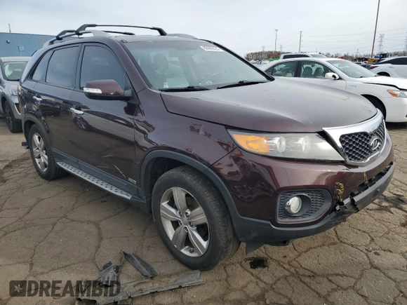 2012 Kia Sorento EX with VIN 5XYKUDA21CG201442, listed as a Copart auction lot 80690424 with 103,040 mi miles and Salvage Title. Bid and sale history available at carsss.com. Image 4.