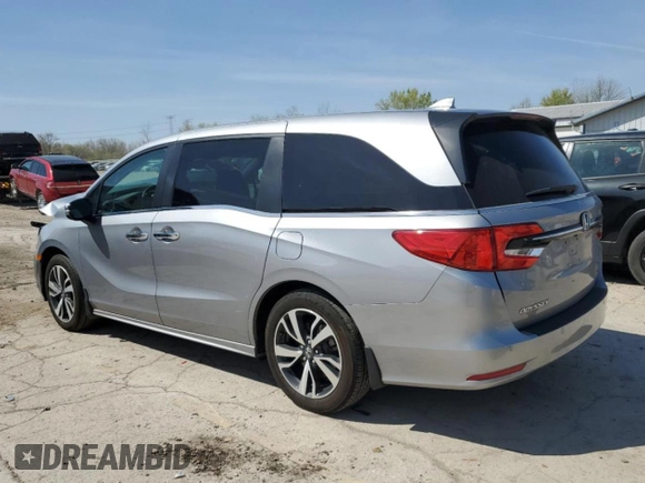2023 Honda Odyssey Touring with VIN 5FNRL6H8XPB043493, listed as a Copart auction lot 53166015 with 34,615 mi miles and Salvage Title. Bid and sale history available at DreamBid. Image 2.