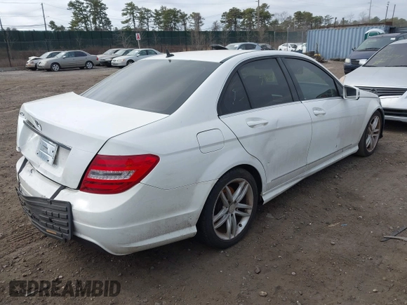 2013 Mercedes-Benz C-Class C 250 Sport with VIN WDDGF4HB8DA776294, listed as a IAAI auction lot 41809513 with 999,999 mi miles. Bid and sale history available at carsss.com. Image 4.