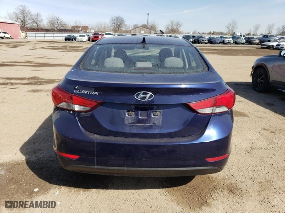 2014 Hyundai Elantra Limited with VIN 5NPDH4AE5EH462222, listed as a Copart auction lot 48079135 with 0 mi miles and Salvage Title. Bid and sale history available at carsss.com. Image 6.