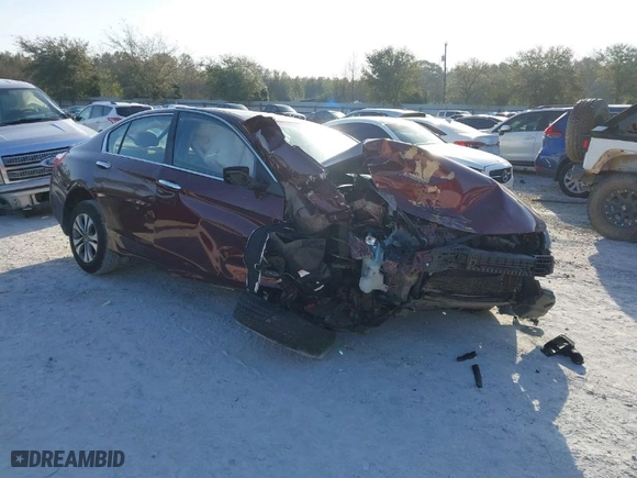 2015 Honda Accord Sedan LX with VIN 1HGCR2F35FA016134, listed as a IAAI auction lot 41745134 with 198,969 mi miles. Bid and sale history available at carsss.com. Image 1.
