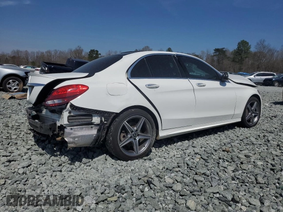 2018 Mercedes-Benz C 300 with VIN 55SWF4JB5JU240811, listed as a Copart auction lot 51040005 with Not provided miles and Salvage title. Bid and sale history available at DreamBid. Image 3.