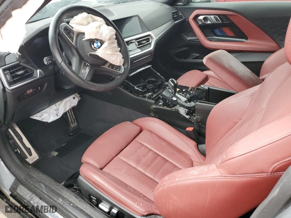 2022 BMW 2 Series M240i xDrive with VIN 3MW53CM09N8C50775, listed as a Copart auction lot 46809154 with 0 mi miles and Clean Title. Bid and sale history available at carsss.com. Image 7.