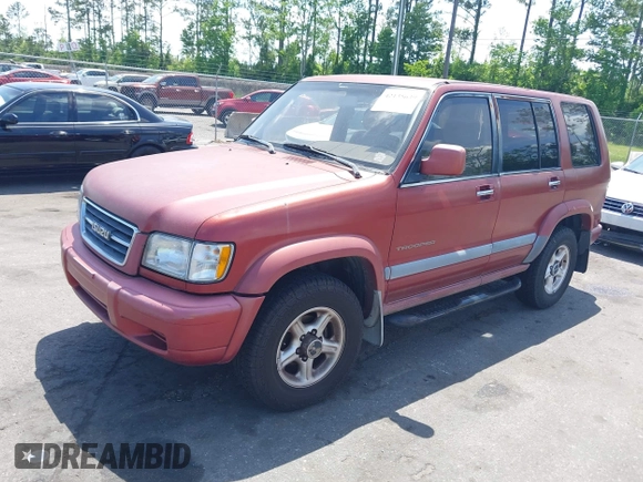 1998 Isuzu Trooper S with VIN JACDJ58XXW7916695, listed as a IAAI auction lot 42135639 with 254,186 mi miles and . Bid and sale history available at DreamBid. Image 2.