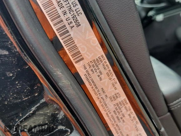 2022 Dodge Durango Pursuit with VIN 1C4SDJFT7NC192608, listed as a Copart auction lot 59837355 with 59,442 mi miles and Salvage title. Bid and sale history available at DreamBid. Image 13.