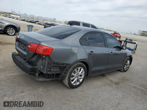 2012 Volkswagen Jetta SE with VIN 3VWDX7AJ5CM344631, listed as a Copart auction lot 49895435 with 176,922 mi miles and Salvage title. Bid and sale history available at DreamBid. Image 3.