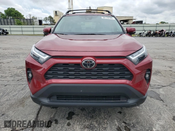 2025 Toyota RAV4 Hybrid XLE Premium with VIN 2T3B6RFV0SW084219, listed as a Copart auction lot 56178785 with 10,726 mi miles and Salvage title. Bid and sale history available at DreamBid. Image 5.