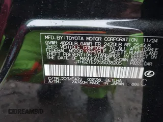 2025 Lexus IS 350 F Sport z VIN JTHGZ1E27S5038205, wystawiony jako IAAI lot #42296351 z przebiegiem 3 771 mil mil oraz . Historia ofert i sprzedaży dostępna na DreamBid. Obrazek 9.