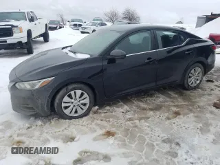 2020 Nissan Sentra S z VIN 3N1AB8BV4LY236721, wystawiony jako Copart lot #50954035 z przebiegiem 39 162 mil mil oraz Szkoda całkowita • Salvage title. Historia ofert i sprzedaży dostępna na DreamBid. Obrazek 1.