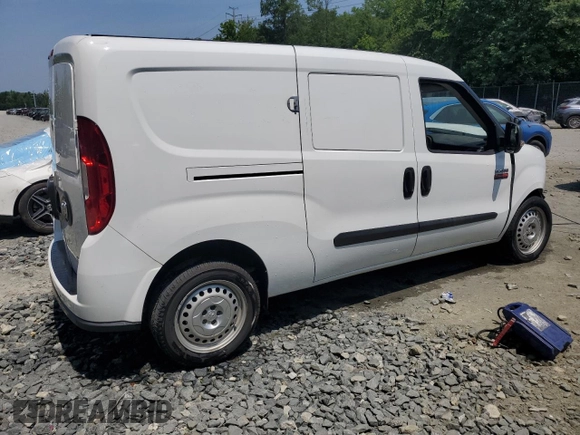 2022 Ram ProMaster City Cargo Tradesman with VIN ZFBHRFABXN6W34970, listed as a Copart auction lot 60870505 with 66,325 mi miles and Salvage title. Bid and sale history available at DreamBid. Image 3.