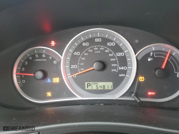2010 Subaru Impreza Wagon i with VIN JF1GH6A65AH822279, listed as a Copart auction lot 45348575 with 54,811 mi miles and Salvage Title. Bid and sale history available at carsss.com. Image 9.