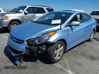2012 Hyundai Elantra Limited with VIN KMHDH4AE7CU411271, listed as a IAAI auction lot 41840773 with 93,602 mi miles. Bid and sale history available at carsss.com. Image 2.
