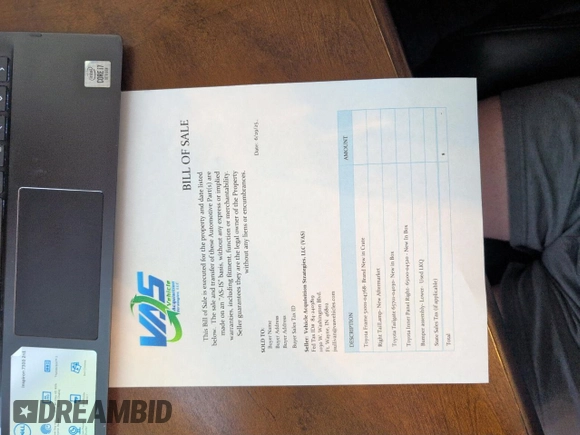 2021 Toyota Tacoma with VIN B0S62498445, listed as a Copart auction lot 62498445 with Not provided miles and Clean title. Bid and sale history available at DreamBid. Image 7.