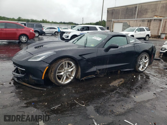 2015 Chevrolet Corvette 1LT with VIN 1G1YB2D73F5106866, listed as a Copart auction lot 66398114 with 0 mi miles and Salvage Title. Bid and sale history available at carsss.com. Image 1.