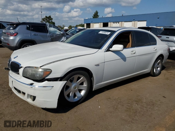 2007 BMW 7 Series 750Li with VIN WBAHN83567DT67074, listed as a Copart auction lot 71559024 with 177,475 mi miles and Clean Title. Bid and sale history available at carsss.com. Image 1.