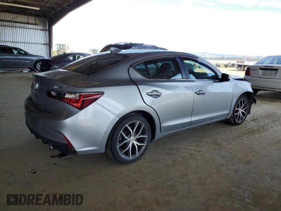 2019 Acura ILX Premium with VIN 19UDE2F78KA008414, listed as a Copart auction lot 52602515 with 57,275 mi miles and Salvage title. Bid and sale history available at DreamBid. Image 3.