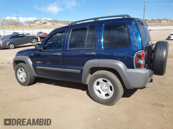 2004 Jeep Liberty Sport with VIN 1J4GL48K84W304550, listed as a Copart auction lot 50757525 with 153,251 mi miles and Salvage Title. Bid and sale history available at carsss.com. Image 2.