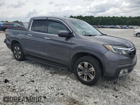 2019 Honda Ridgeline RTL-E with VIN 5FPYK3F77KB005131, listed as a Copart auction lot 60726155 with 81,797 mi miles and Salvage title. Bid and sale history available at DreamBid. Image 4.