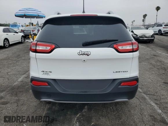 2016 Jeep Cherokee Limited with VIN 1C4PJMDB8GW120344, listed as a Copart auction lot 62603365 with 137,571 mi miles and Salvage title. Bid and sale history available at DreamBid. Image 6.