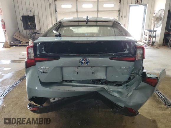 2020 Toyota Prius LE with VIN JTDL9RFU2L3013546, listed as a Copart auction lot 58973725 with 42,518 mi miles and Salvage title. Bid and sale history available at DreamBid. Image 6.