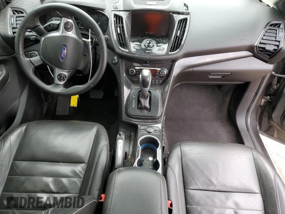 2015 Ford Escape Titanium with VIN 1FMCU9J98FUC46195, listed as a Copart auction lot 47733665 with 0 mi miles and Salvage Title. Bid and sale history available at carsss.com. Image 8.