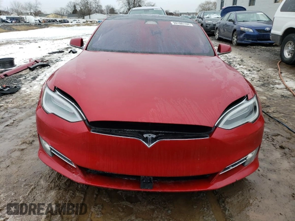 2017 Tesla Model S 100D with VIN 5YJSA1E29HF184387, listed as a Copart auction lot 39186144 with 101,387 mi miles and Salvage title. Bid and sale history available at DreamBid. Image 5.
