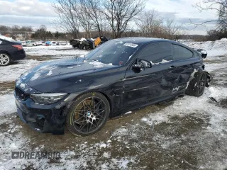 2018 BMW M4 with VIN WBS4Y9C51JAA92457, listed as a Copart auction lot 87014004 with 83,423 mi miles and Salvage Title. Bid and sale history available at carsss.com. Image 1.