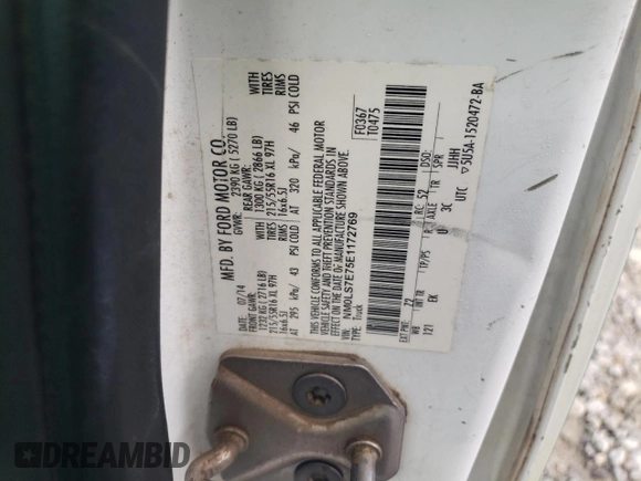 2014 Ford Transit Connect XL z VIN NM0LS7E75E1172769, wystawiony jako Copart lot #64703265 z przebiegiem 115 267 mil mil oraz Czysty tytuł • Clean title. Historia ofert i sprzedaży dostępna na DreamBid. Obrazek 13.