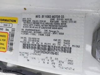 2016 Ford Fusion SE with VIN 3FA6P0HD6GR186401, listed as a IAAI auction lot 41870165 with 130,052 mi miles. Bid and sale history available at carsss.com. Image 9.