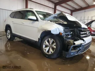 2018 Volkswagen Atlas 3.6L V6 SEL with VIN 1V2MR2CA4JC508199, listed as a Copart auction lot 42144955 with 0 mi miles and Salvage Title. Bid and sale history available at carsss.com. Image 4.