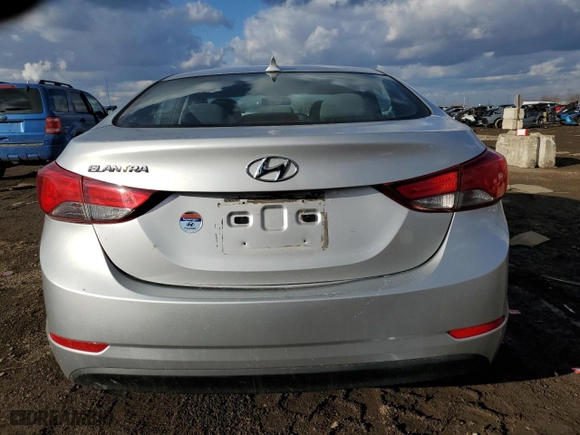 2014 Hyundai Elantra SE with VIN 5NPDH4AE5EH501648, listed as a Copart auction lot 47102135 with 59,638 mi miles and Salvage Title. Bid and sale history available at carsss.com. Image 6.