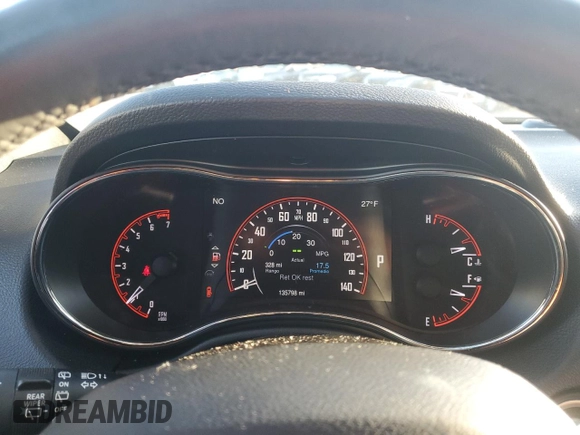 2015 Dodge Durango Citadel with VIN 1C4RDHEG2FC702604, listed as a Copart auction lot 82533594 with 135,798 mi miles and Salvage title. Bid and sale history available at DreamBid. Image 9.
