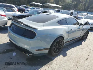 2021 Ford Mustang Mach 1 with VIN 1FA6P8R08M5552061, listed as a Copart auction lot 82644414 with 0 mi miles and Salvage Title. Bid and sale history available at carsss.com. Image 3.