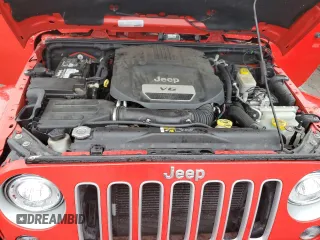 2017 Jeep Wrangler Unlimited Sahara with VIN 1C4BJWEG6HL552529, listed as a Copart auction lot 56688935 with Not provided miles and Salvage title. Bid and sale history available at DreamBid. Image 12.