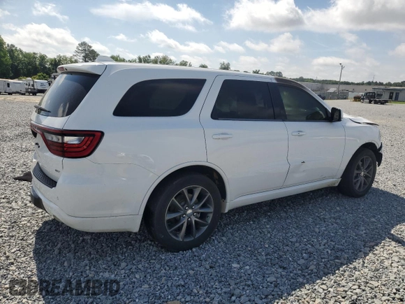 2018 Dodge Durango GT with VIN 1C4RDHDG6JC482779, listed as a Copart auction lot 57509505 with Not provided miles and Salvage title. Bid and sale history available at DreamBid. Image 3.