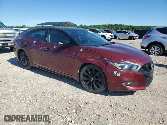 2017 Nissan Maxima SR z VIN 1N4AA6APXHC434345, wystawiony jako Copart lot #57636165 z przebiegiem 73 618 mil mil oraz Szkoda całkowita • Salvage title. Historia ofert i sprzedaży dostępna na DreamBid. Obrazek 4.