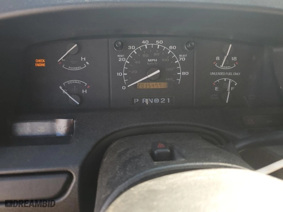 1996 Ford F-150 Special with VIN 1FTEF15N0TLB21113, listed as a Copart auction lot 80069624 with 203,547 mi miles and Salvage Title. Bid and sale history available at carsss.com. Image 9.