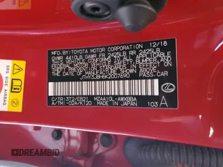 2019 Lexus UX 200 с VIN JTHY3JBH6K2007690, выставлен на аукционе Copart как лот 57912595 с пробегом 46 884 миль миль и Списание • Salvage title. История ставок и продаж доступна на DreamBid. Изображение 12.
