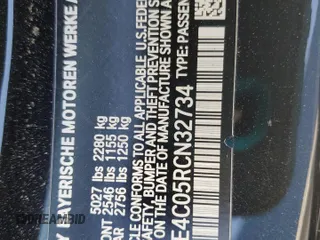 2024 BMW 8 Series 840i z VIN WBAAE4C05RCN32734, wystawiony jako Copart lot #51999545 z przebiegiem Nie podano mil oraz Szkody całkowita. Historia ofert i sprzedaży dostępna na DreamBid. Obrazek 14.