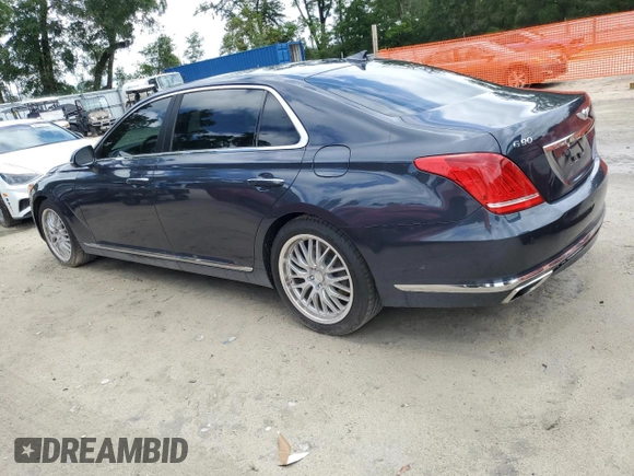 2017 Genesis G90 Premium z VIN KMHG34JA7HU027345, wystawiony jako Copart lot #56495385 z przebiegiem 46 445 mil mil oraz Szkoda całkowita • Salvage title. Historia ofert i sprzedaży dostępna na DreamBid. Obrazek 2.
