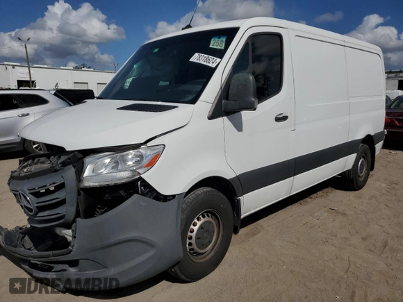 2022 Mercedes-Benz Sprinter Cargo Cargo with VIN W1Y40BHY9NT084649, listed as a Copart auction lot 78318624 with Not Provided miles and Non Repairable. Bid and sale history available at DreamBid. Image 1.